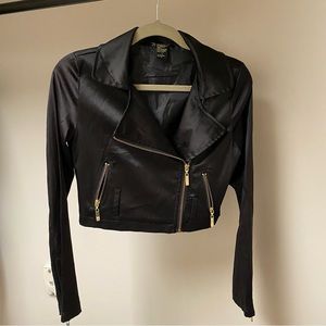 Satin Crop Jacket